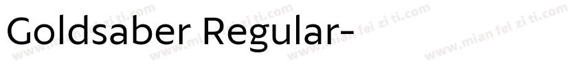 Goldsaber Regular字体转换